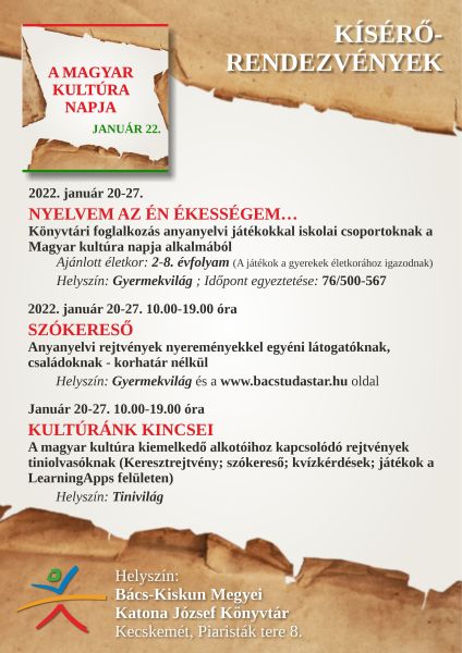 Magyar kultúra napja - kísérő rendezvények